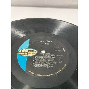 JOE PASS Simplicity LP WORLD PACIFIC RECORDS US 1967 MONO Record